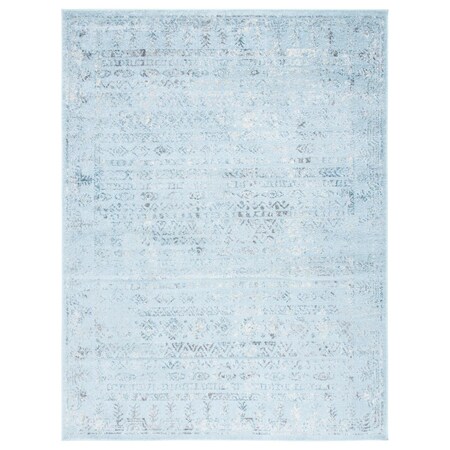 Safavieh 9 x 12 ft. Tulum Contemporary Rectangle Rug, Aqua Blue & Dark Grey TUL271J-9